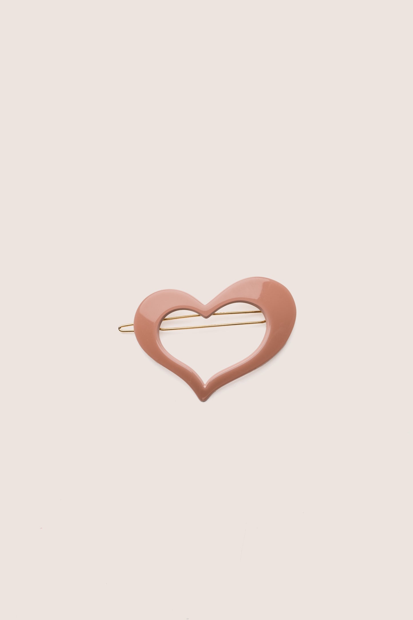 BARRETTE COEUR PRALINÉ