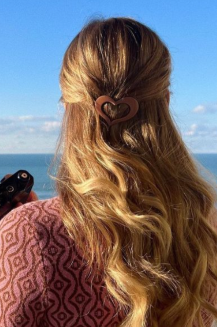 BARRETTE COEUR PRALINÉ
